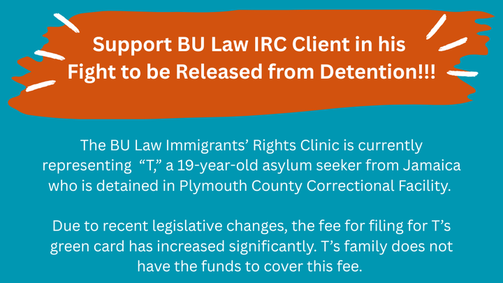 Support BU Law Clinic's Teenage Client's Fight for Freedom! campaign photo, 1 of 2