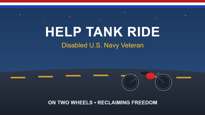 From Medically Retired to Road Ready: Help Tank Ride campaign photo, 1 of 6