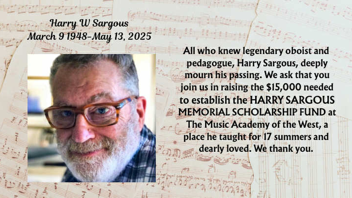 Support the Harry Sargous Memorial Scholarship campaign photo, 1 of 3