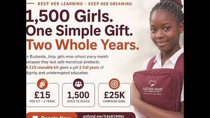Help 1,500 Girls Stay in School — No More Period Poverty video thumbnail, 1 of 3