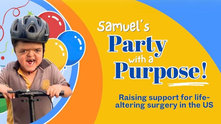 Raising support for Samuel’s life-altering surgery in the US campaign photo, 1 of 3