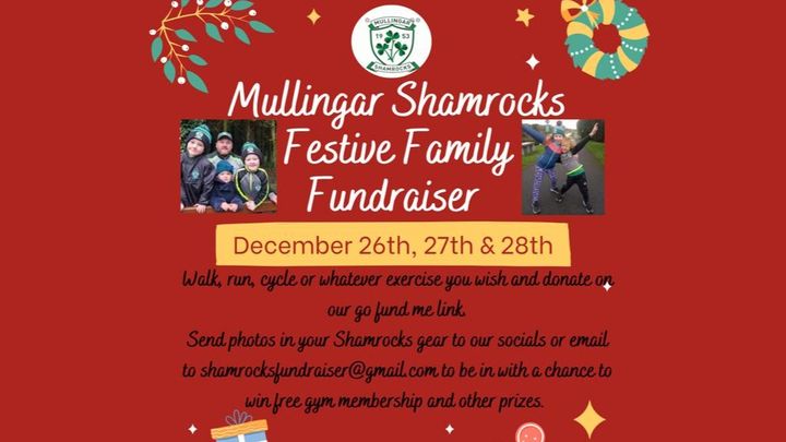 Mullingar Shamrocks Festive Family Fundraiser 2023 campaign photo, 1 of 2