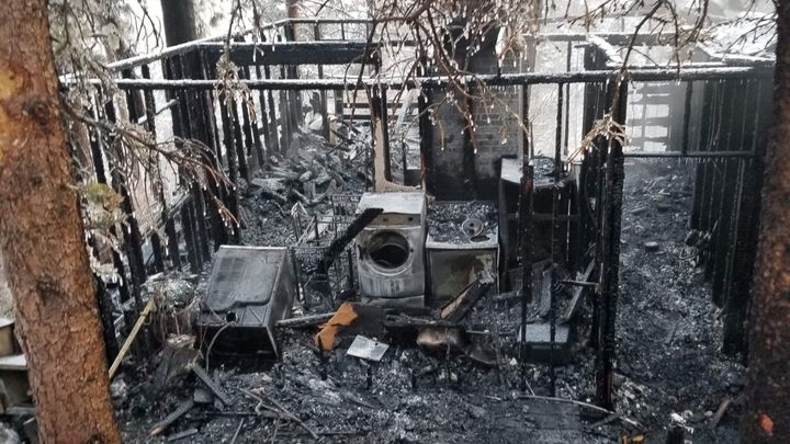 Christmas house fire campaign photo, 1 of 3