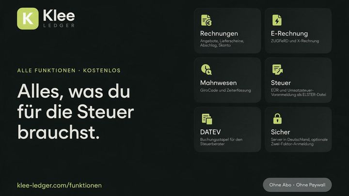Klee Ledger supporten: Buchhaltung ohne Abo und Paywall campaign photo, 1 of 5