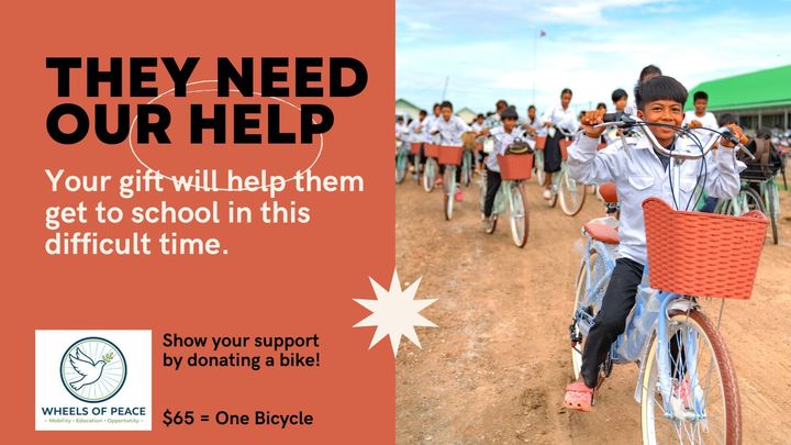 Support Wheels of Peace Foundation's Mission campaign photo, 1 of 3