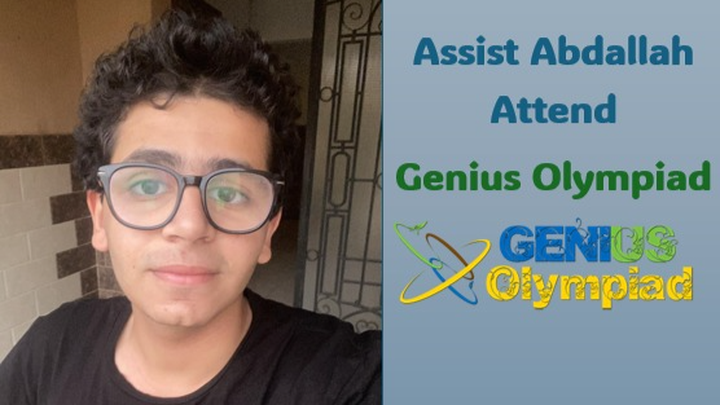 Help Abdallah Reach GENIUS Olympiad campaign photo, 1 of 6