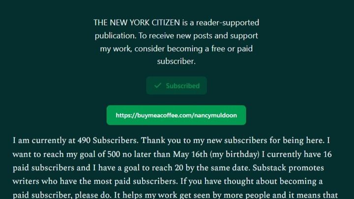 Fundraiser by James Mills : Boost my Substack: Donate for Writer ...