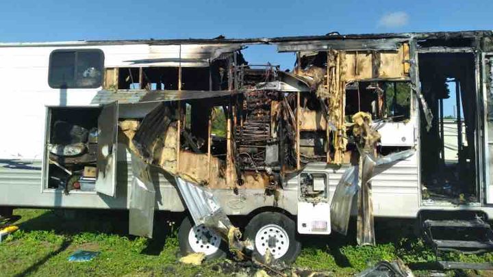 TRAGIC CAMPER FIRE