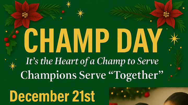 Donate to Champ Day: Serve Families in Need campaign photo, 1 of 8
