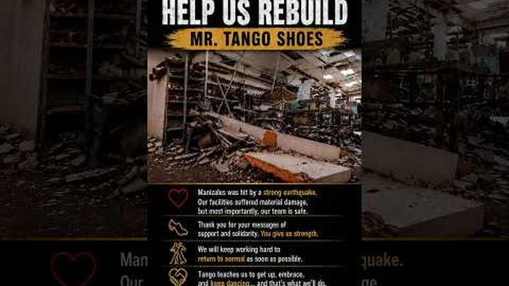 Earthquake Destroyed Mr. Tango Shoes — Help Us Rebuild video thumbnail, 1 of 4