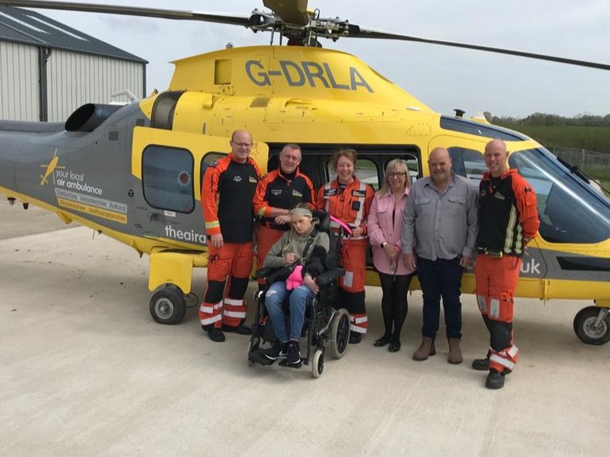 Family helped by Great North Air Ambulance raise £13,000