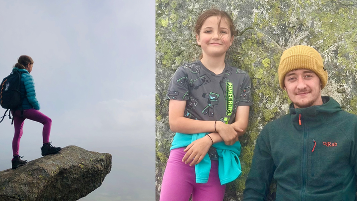 15 peak challenge by 10year old sister of Owain Williams campaign photo, 1 of 8