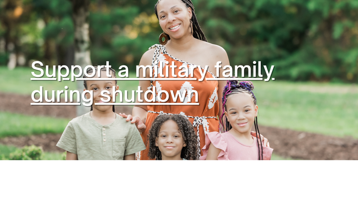 Supporting a Military Family Amid Possible Pay Delays campaign photo, 1 of 3