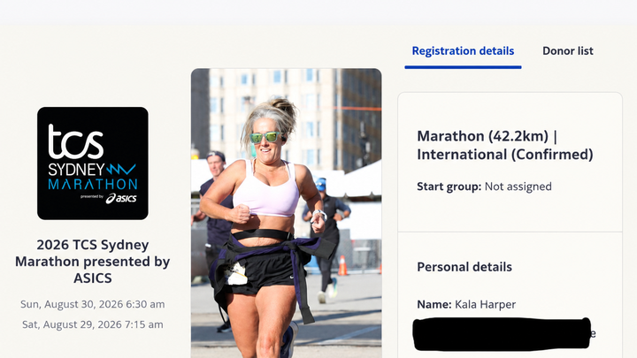 Support Kala’s Journey to Sydney Marathon campaign photo, 1 of 7