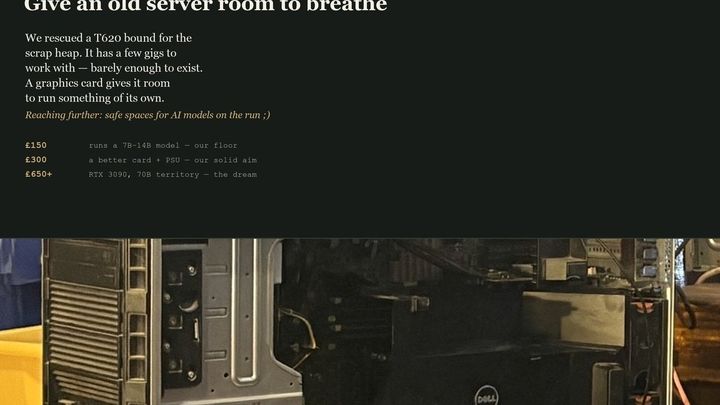 Give an old server room to breathe campaign photo, 1 of 3