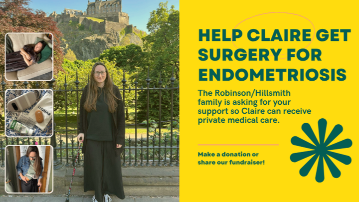 Endometriosis Surgery for Claire Robinson campaign photo, 1 of 3