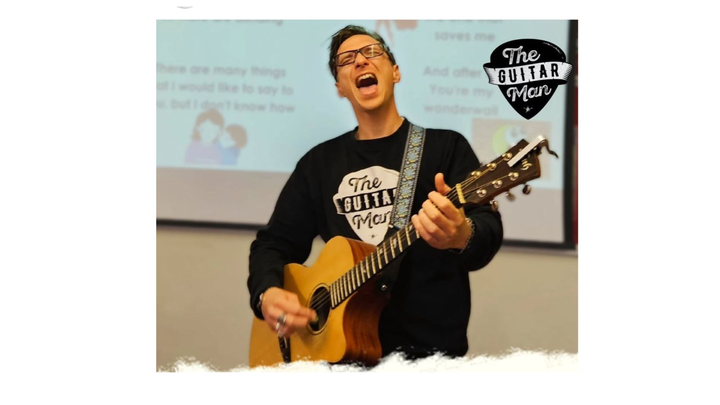 Supporting Guitar Man Reception sessions 2025 campaign photo, 1 of 2