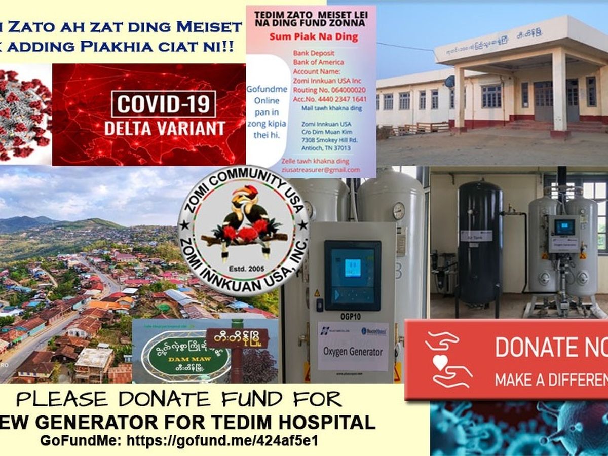 Fundraiser By Zomi Innkuan Usa New Generator For Tedim Hospital