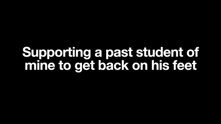 Supporting a Past Student of Mine campaign photo, 1 of 2