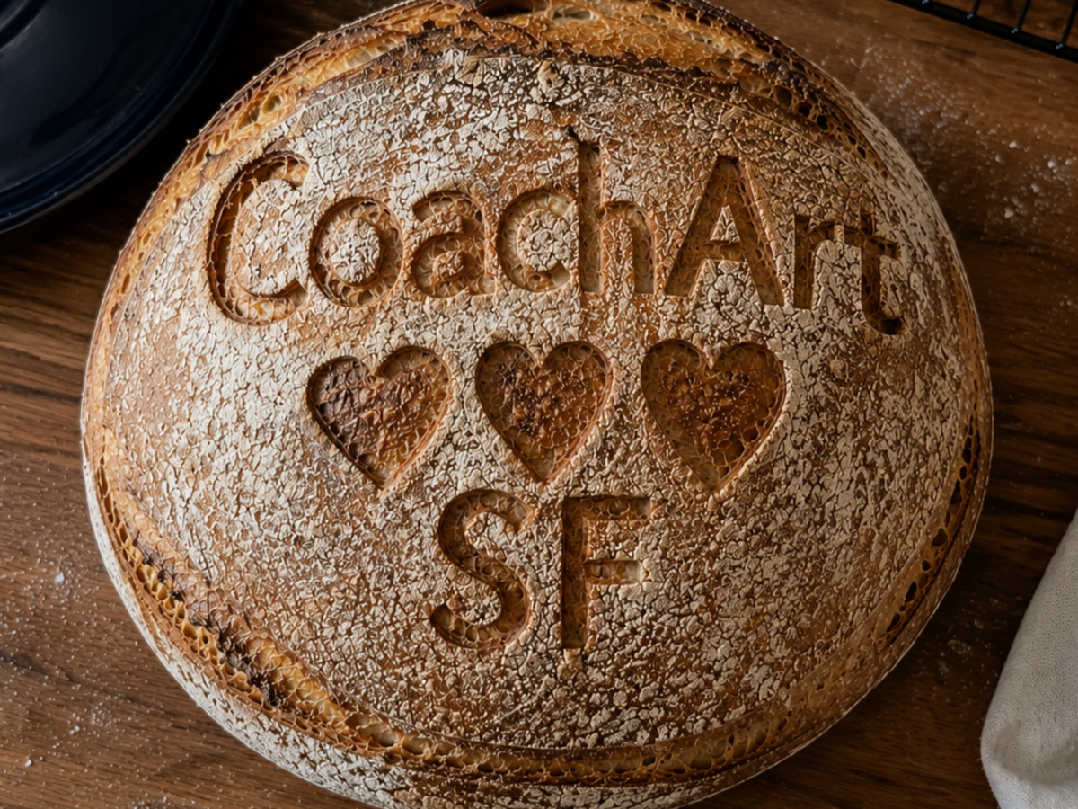 Sourdough for CoachArt (SF Associate Board) campaign photo, 1 of 3
