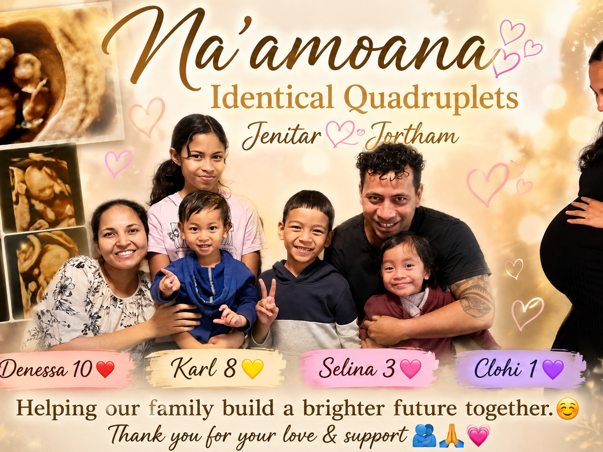 AS RARE AS 1 IN 15-64 MILLION, OUR IDENTICAL QUADS ARE HERE! campaign photo, 1 of 6