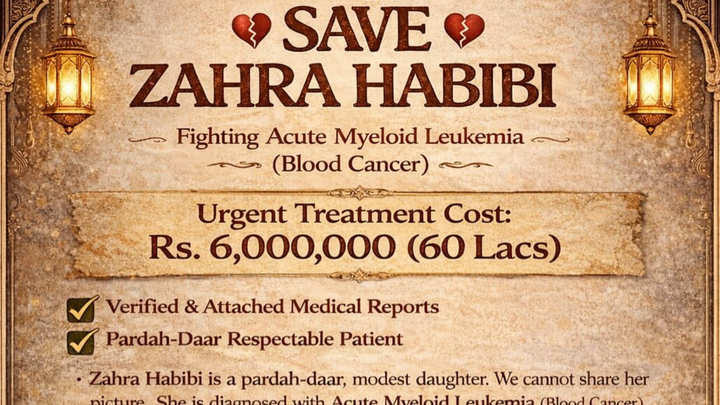 Save Zahra: Support Her Fight Against Leukemia campaign photo, 1 of 6