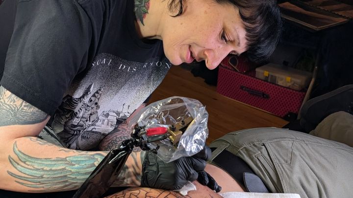 Marcy Nielsen, Nordic Tattoo Artist, serious medical error! campaign photo, 1 of 6
