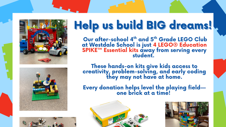 Help Our Lego Club Get SPIKE Essential Sets campaign photo, 1 of 2