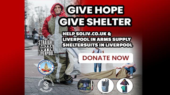Help fund ShelterSuits for the homeless in liverpool campaign photo, 1 of 7