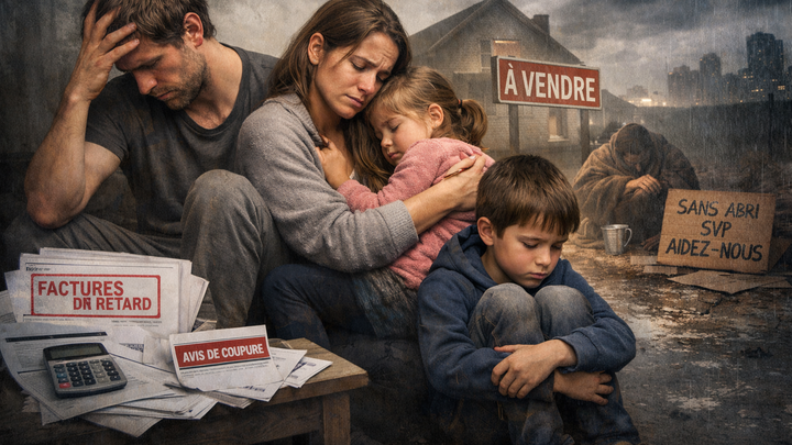 Une famille a besoin de vous pour rester debout. campaign photo, 1 of 3