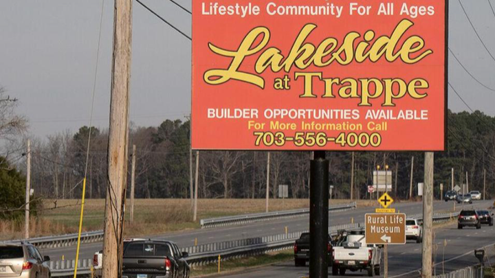 Image of Lakeside Run at Trappe with the original Lakeside at Trappe signage.
