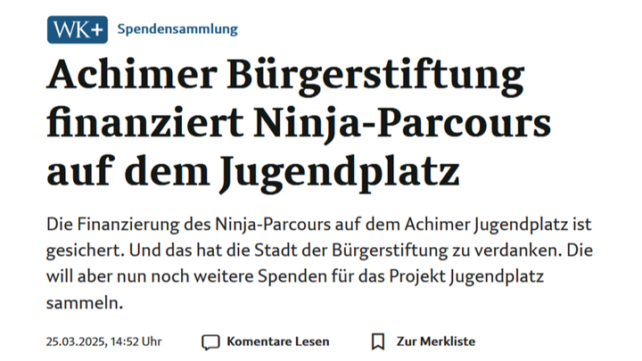 Hauptbild der Spendenaktion