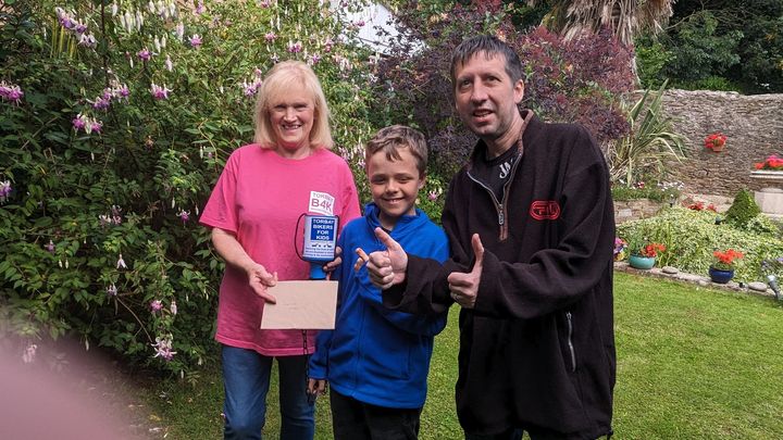 Owain and Ozzi spooky glow walk campaign photo, 1 of 3