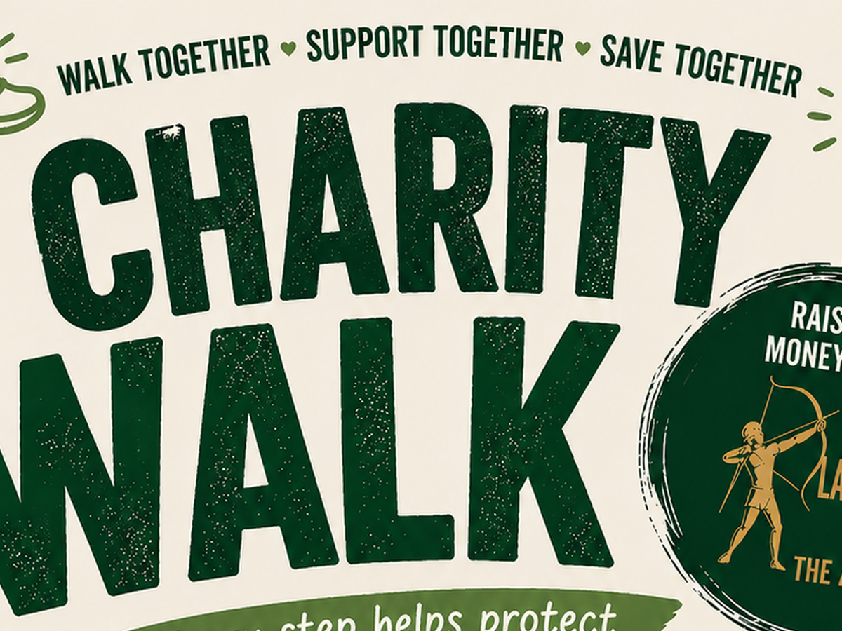 Charity walk campaign photo, 1 of 3