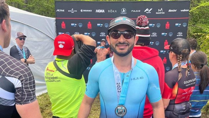 Abdu at the Triathlon World Championship campaign photo, 1 of 3