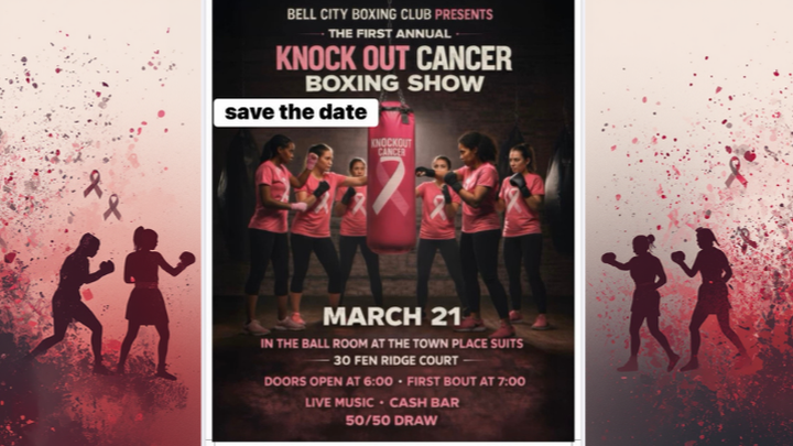 Supporting a Community Boxing Event for Cancer Awareness campaign photo, 1 of 5