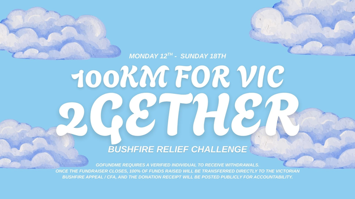 100KM FOR VIC: 2GETHER campaign photo, 1 of 2