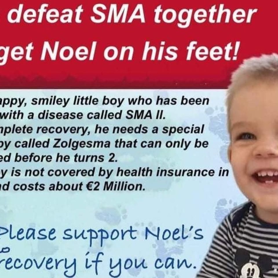Fundraiser Szilard Horvath Let's defeat SMA together and get Noel on feet