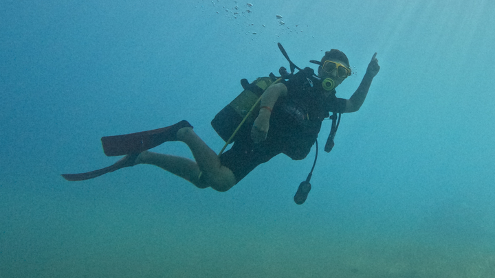 Alex's scuba diving work experience campaign photo, 1 of 3