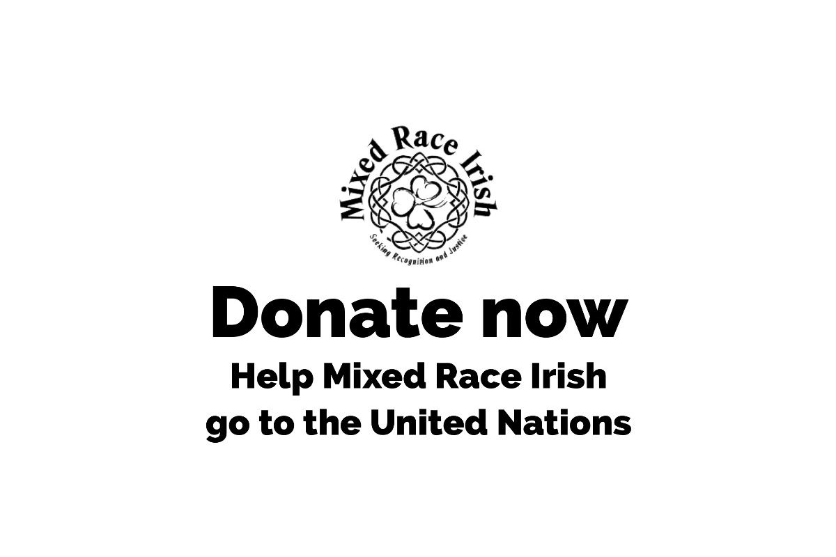 Fundraiser For Conrad Bryan By Eef Hamill Help Mixed Race Irish Go To The Un