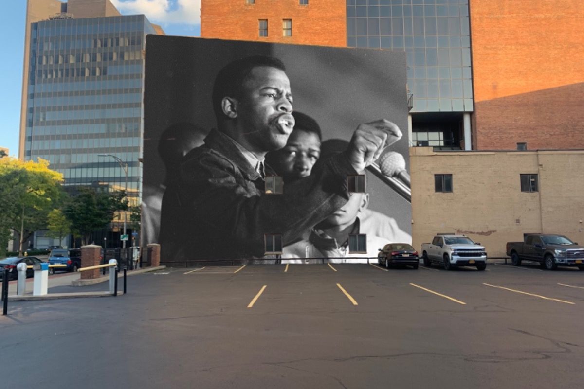 fundraiser by darius dennis john lewis state street mural rochester ny