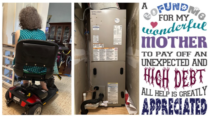 Help a disabled widow pay off an unexpected expense campaign photo, 1 of 5
