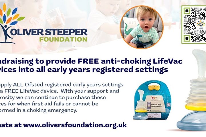 Fundraiser by The Oliver Steeper Foundation : LifeVac antichoking device  for childcare settings