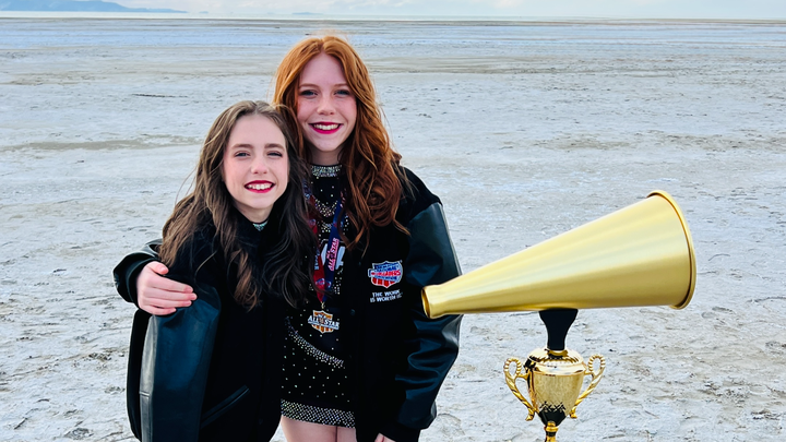 Cheer Travel for Adalie & Stella - 14,282 Miles of Dreams campaign photo, 1 of 3