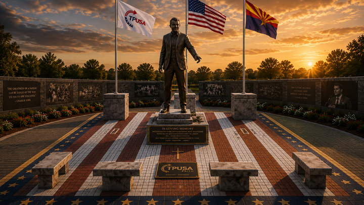 Honoring Charlie Kirk with an "EPIC" Memorial Plaza campaign photo, 1 of 3