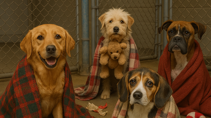Blankey and Bestie for Shelter Dogs campaign photo, 1 of 4