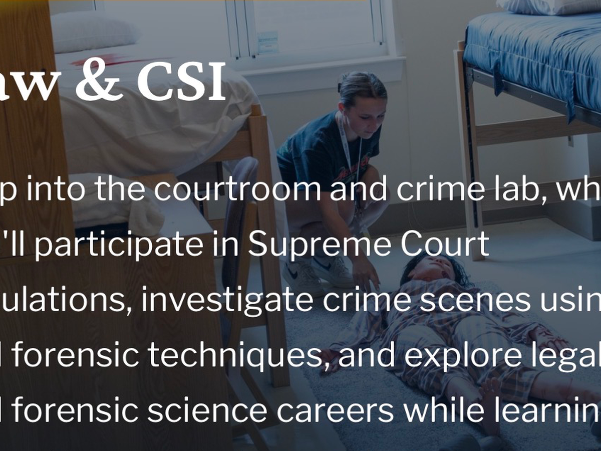 Help Me Attend Crime Scene Investigation Camp campaign photo, 1 of 3