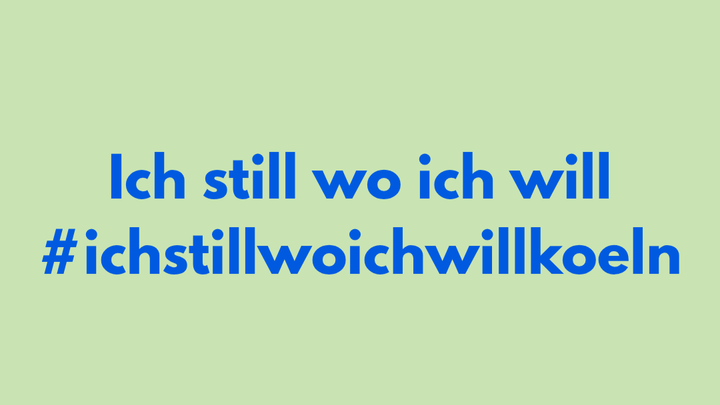 Kampagnen-Foto für Ich still wo ich will Köln, 1 von 3
