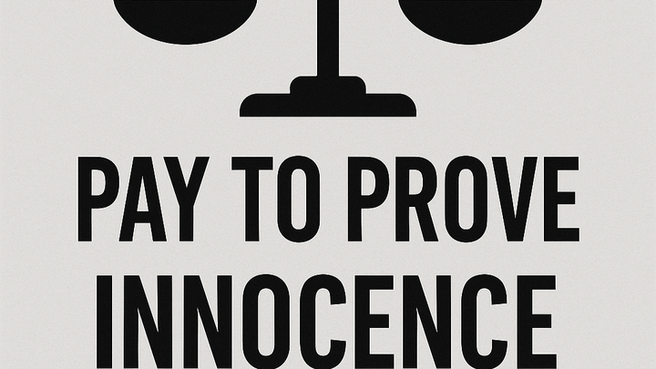 Remedy the Pay to Prove Innocence Problem campaign photo, 1 of 4