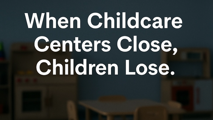 A Different Kind of Tragedy Saving Childcare, Saving Futures campaign photo, 1 of 3